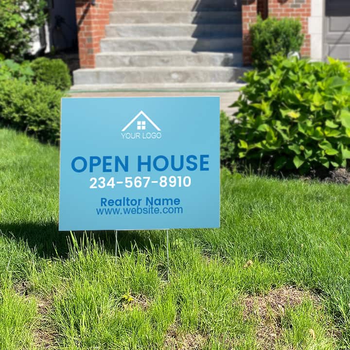 Open House Custom Yard Sign